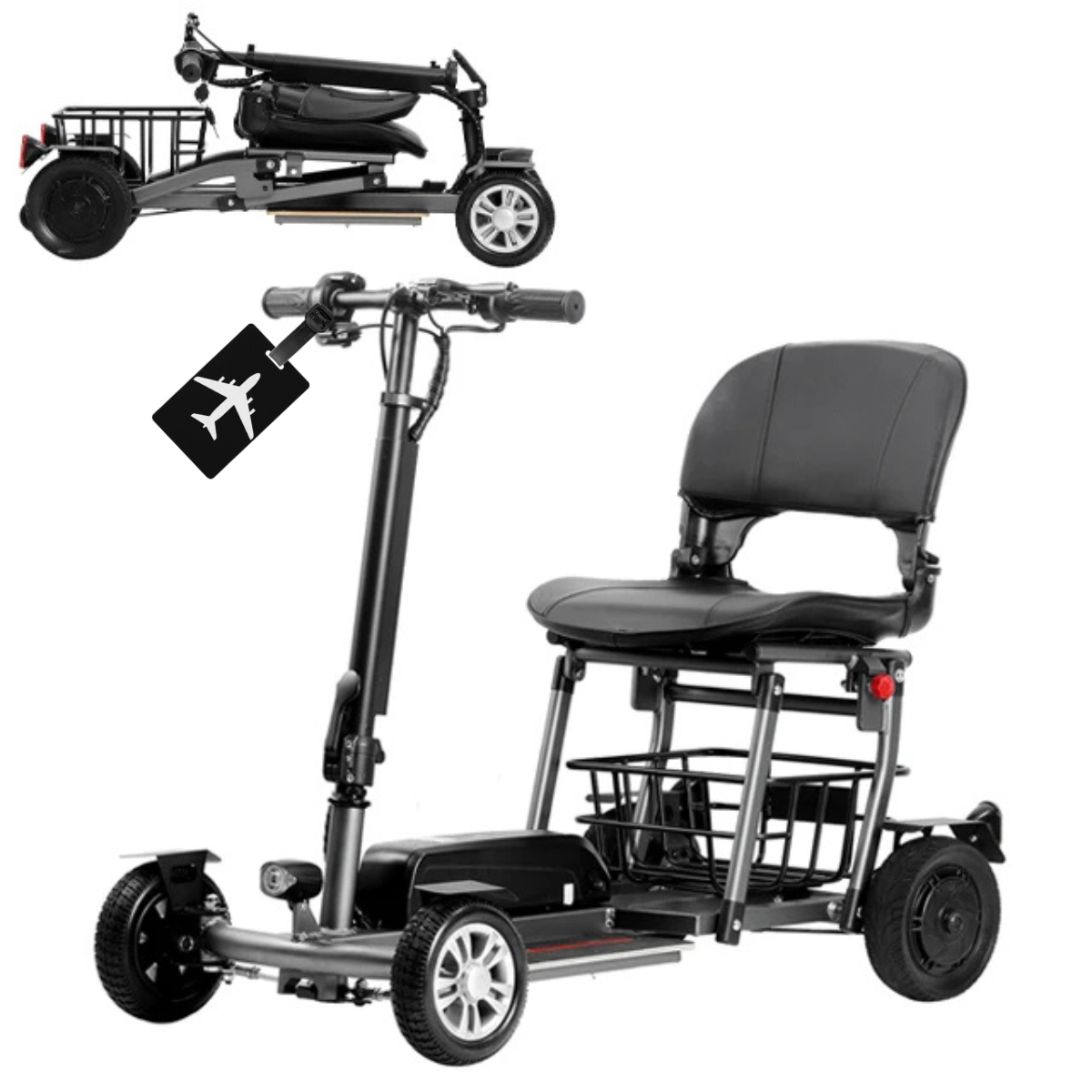 Silla Scooter Eléctrica Ligera y Portátil