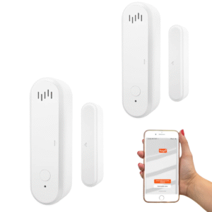 Alarma De Puerta Sensor Wifi Con Sonido Y Notificación Kit 2