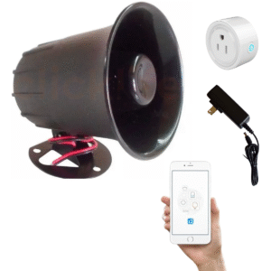 Sirena Wifi Exterior Potente 15W  Para Panel de Alarma App Smartlife o Tuya smart