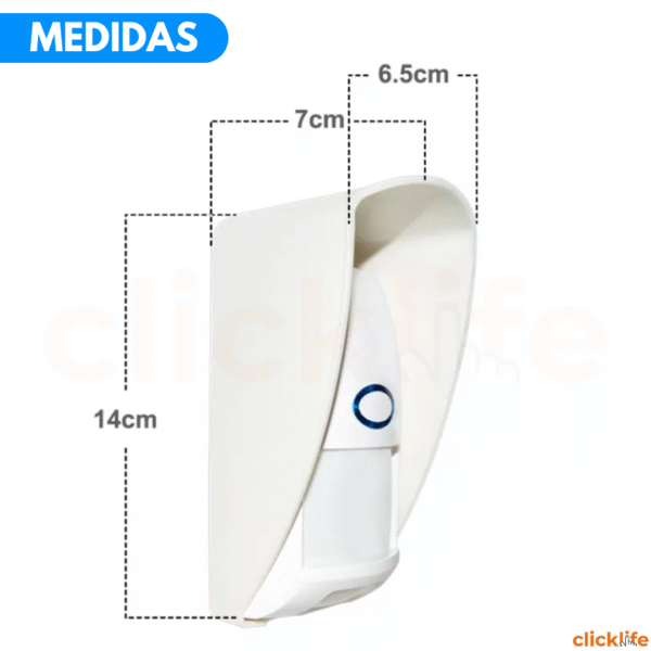 Sensor Movimiento Exterior Antimascota Pir Inlamábrico Rf433 - Imagen 6
