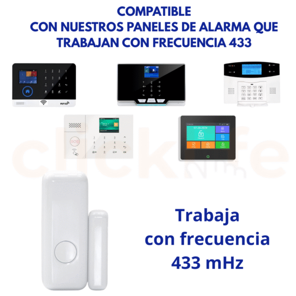 Sensor Magnético Puerta-ventana Inalámbrico Bidireccional - Imagen 2