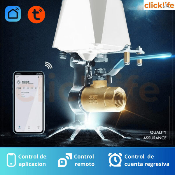 Llave Agua/gas Válvula Wifi App Smart Life - Imagen 8