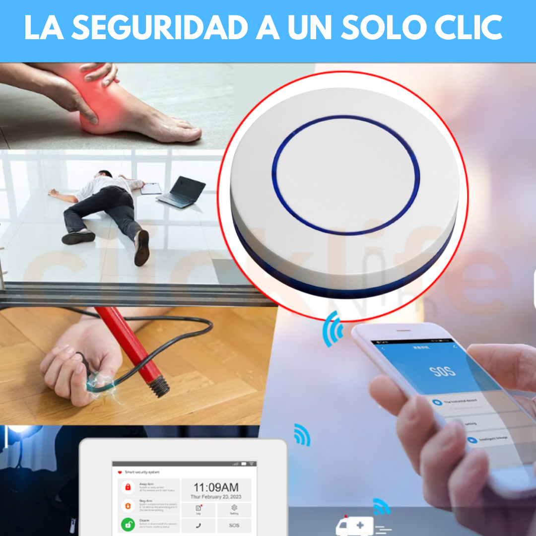 Botón Pánico Inalámbrico Sos Para Panel de Alarma Frecuencia 433 mHz - Imagen 8