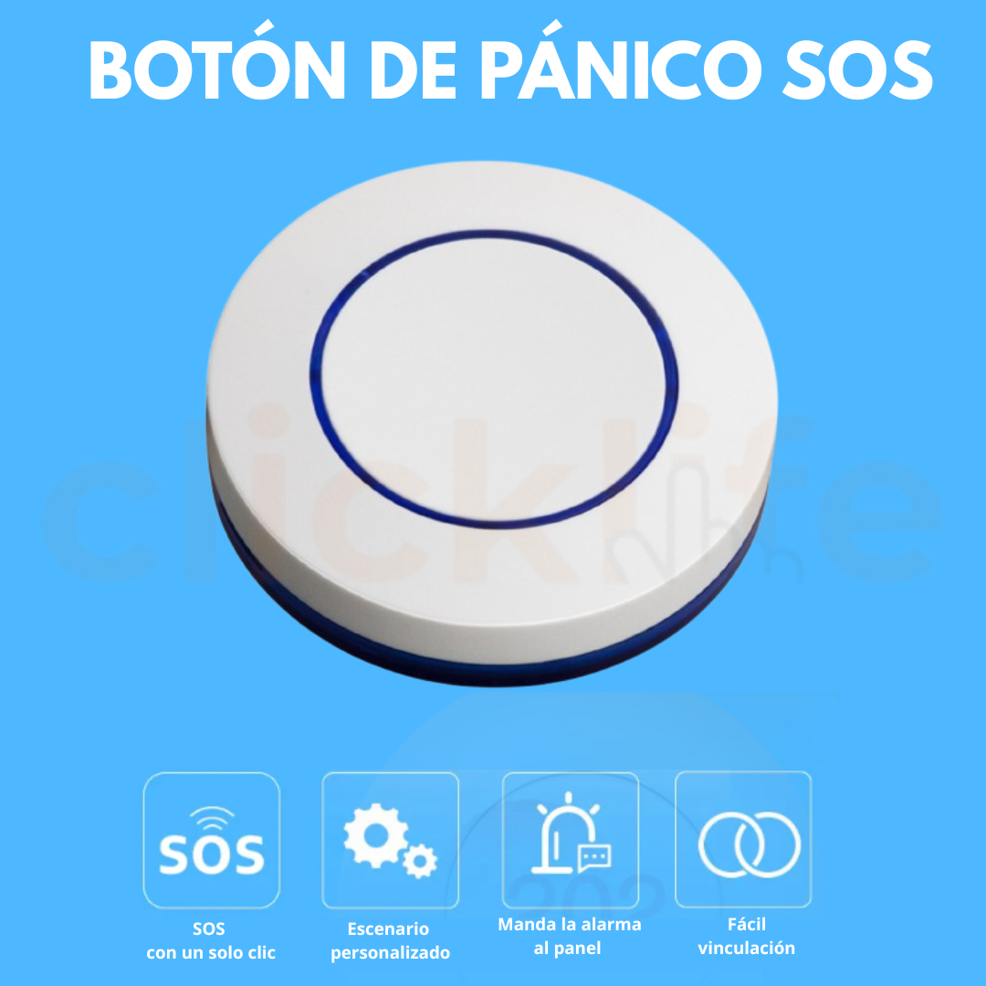 Botón Pánico Inalámbrico Sos Para Panel de Alarma Frecuencia 433 mHz - Imagen 7