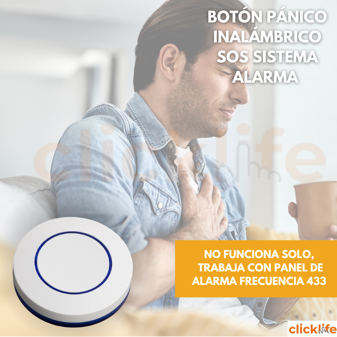Botón Pánico Inalámbrico Sos Para Panel de Alarma Frecuencia 433 mHz - Imagen 5