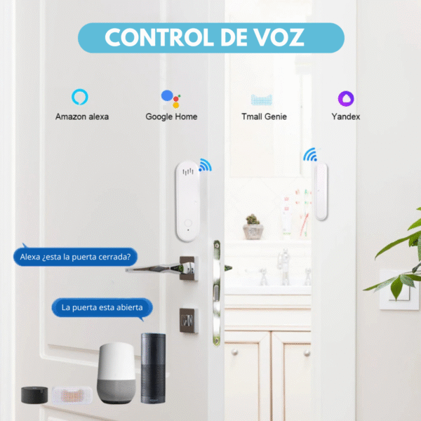 Alarma De Puerta Sensor Wifi Con Sonido Y Notificación Kit 2 - Imagen 7