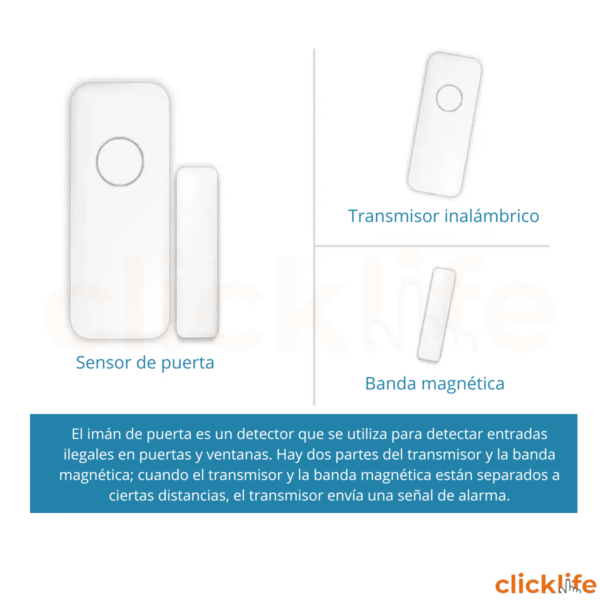Sensor Magnético Puerta-ventana Inalámbrico Bidireccional - Imagen 7