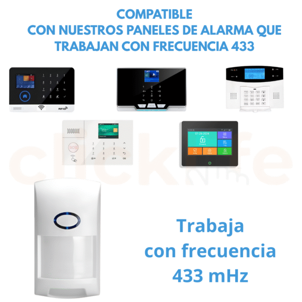 Sensor de Movimiento Antimascota de interior RF 433MHz - Imagen 2
