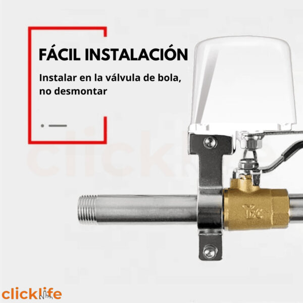 Llave Agua/gas Válvula Wifi App Smart Life - Imagen 2
