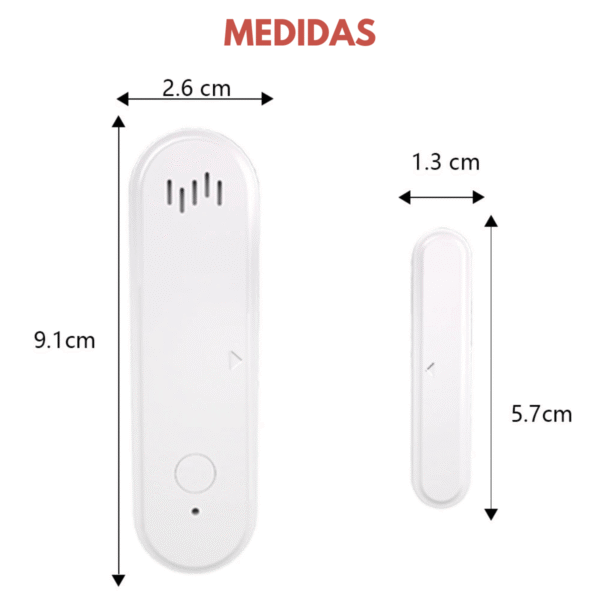Alarma De Puerta Sensor Wifi Con Sonido Y Notificación Kit 2 - Imagen 9