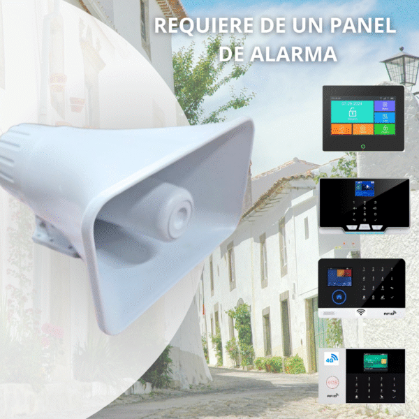 Sirena Bancaria Cableada Exterior 30w Requiere Panel Alarma - Imagen 5