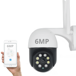Cámara Seguridad Wifi Ptz 6mp Exterior 360 Alarma Zoom Tuya