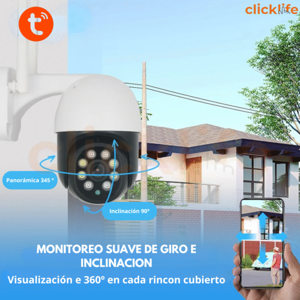 Cámara Seguridad Wifi Ptz 6mp Exterior 360 Alarma Zoom Tuya - Imagen 8