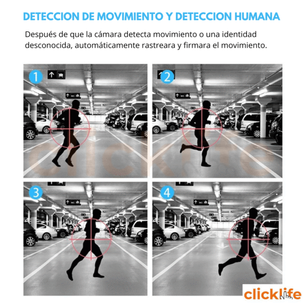 Cámara Seguridad Wifi Ptz 6mp Exterior 360 Alarma Zoom Tuya - Imagen 6