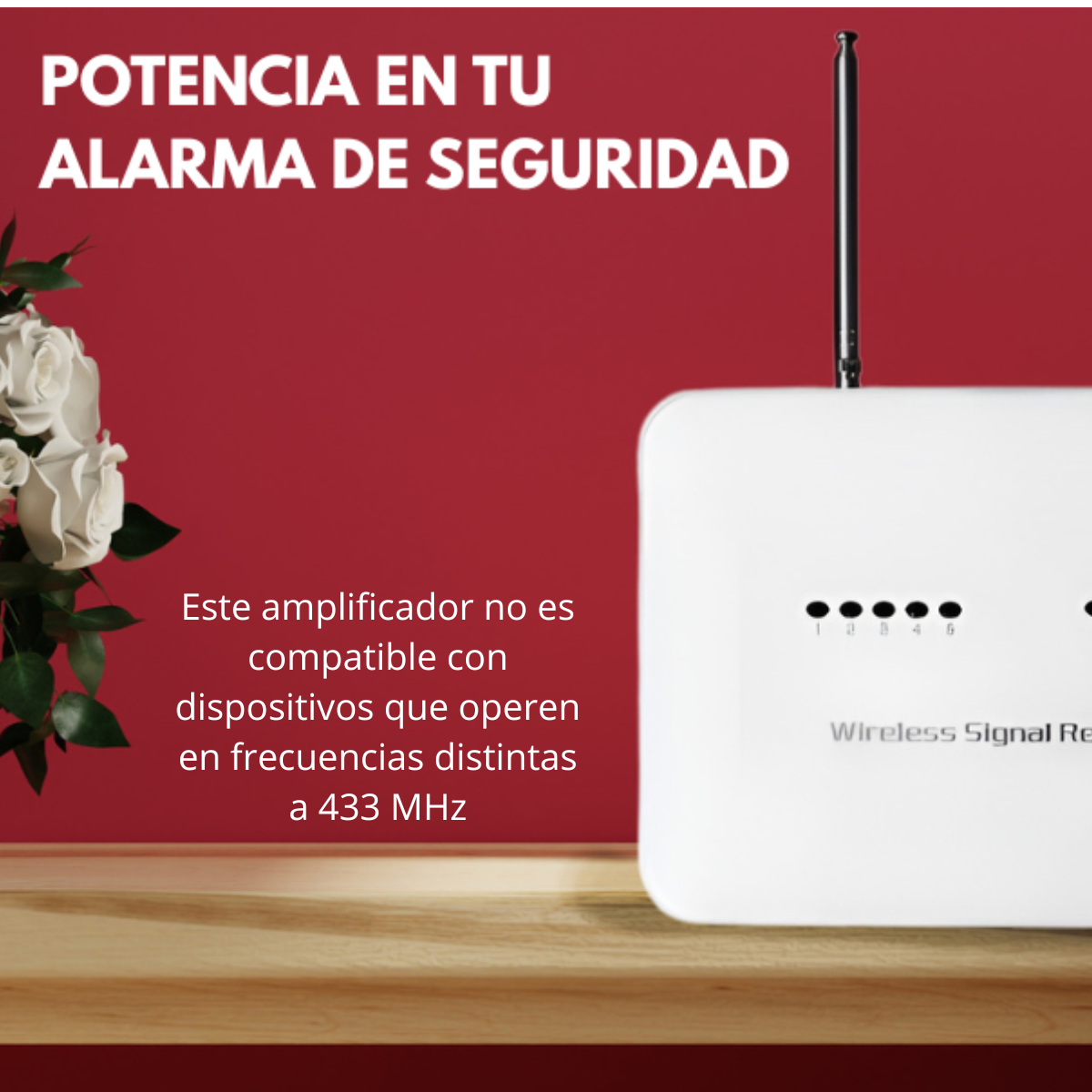 Amplificador Para Sistemas De Alarma Inalámbricos Rf 433 Mh - Imagen 4