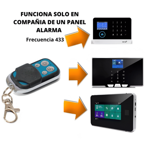 Control Remoto Especial Para Panel Alarmas 433mhz Botón Sos - Imagen 5