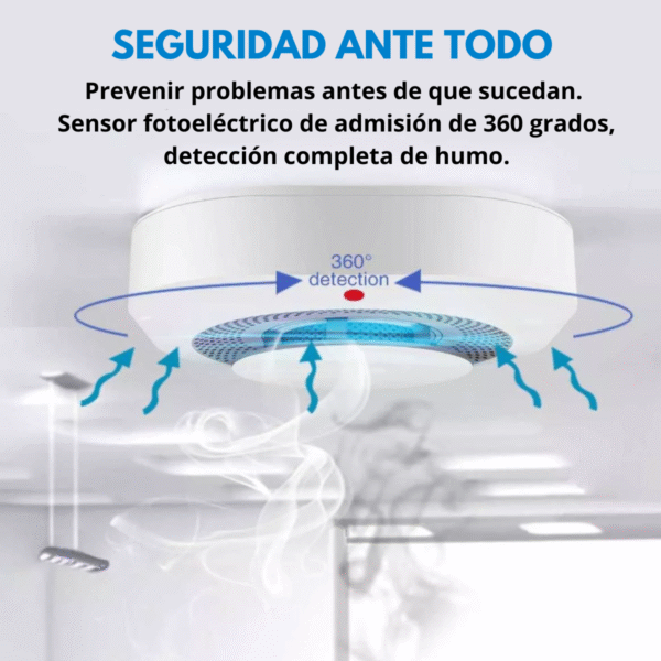 Detector De Humo Fotoeléctrico Inalámbrico Alarmas 433 Mhz - Imagen 8