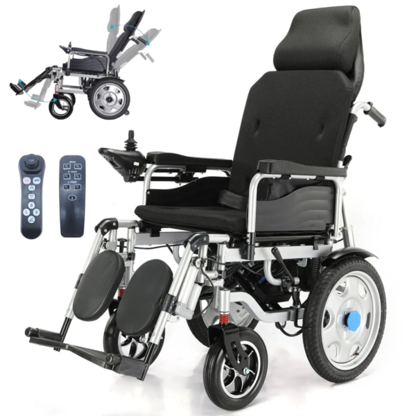 Silla De Ruedas Eléctrica Reclinable 4 Ruedas Control Remoto