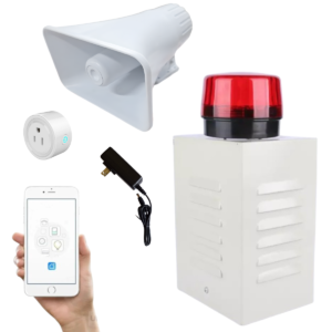 Sirena Wifi Exterior Con Luz Estrobo Gabinete