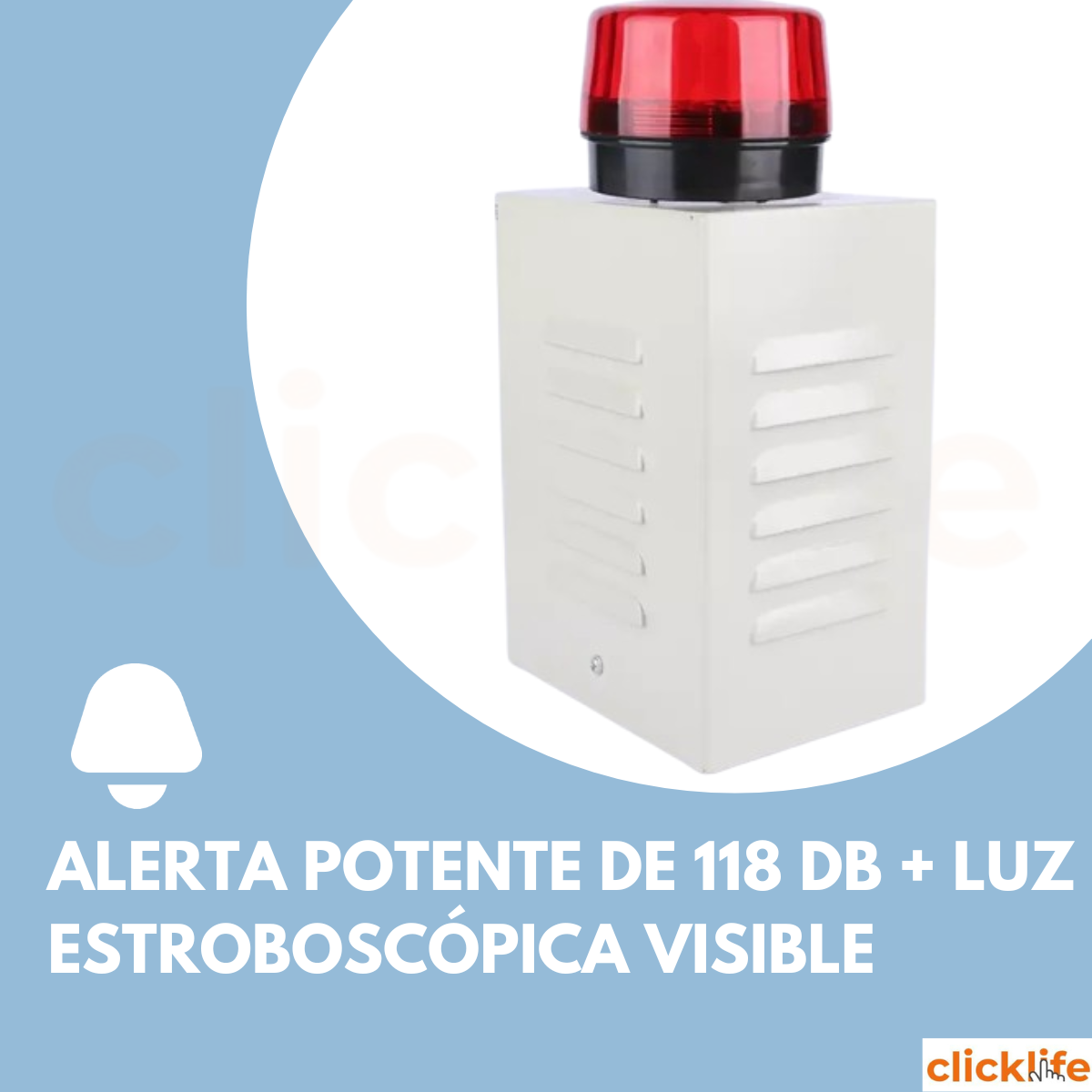 Sirena Alarma Exterior 30 W Cableada Con Gabinete Para Panel de Alarma Frecuencia 433 mHz - Imagen 5