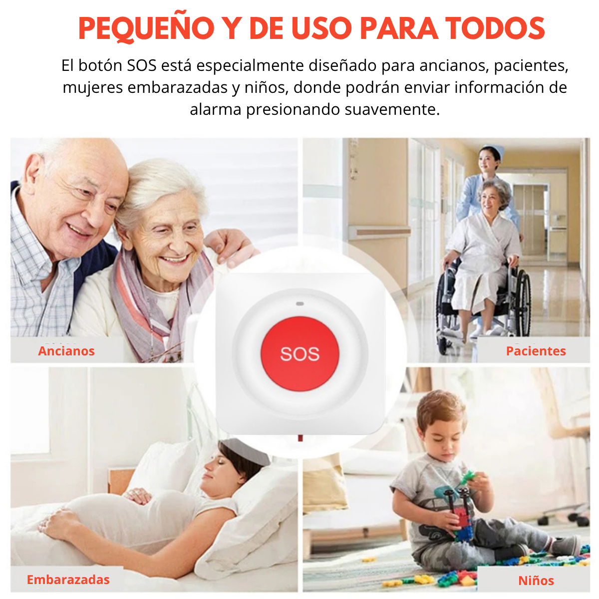 Botón de Pánico Sos Wifi Inalámbrico Sistema de Alarma - Imagen 2