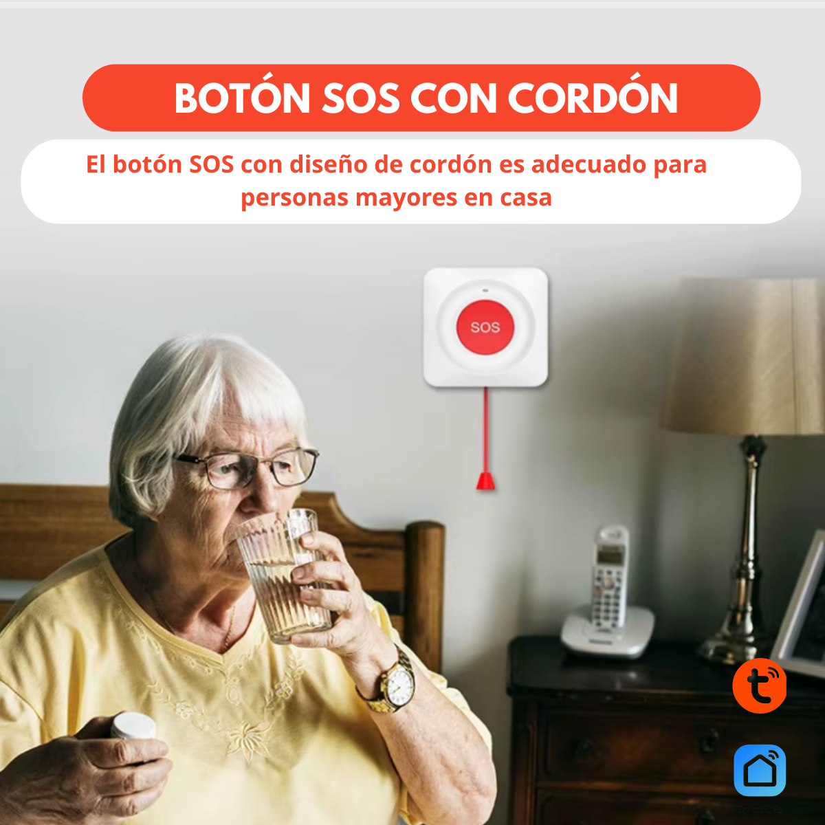 Botón de Pánico Sos Wifi Inalámbrico Sistema de Alarma - Imagen 9
