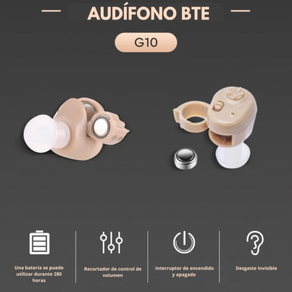 Audífono amplificador de sonido pequeño y discreto - Imagen 9