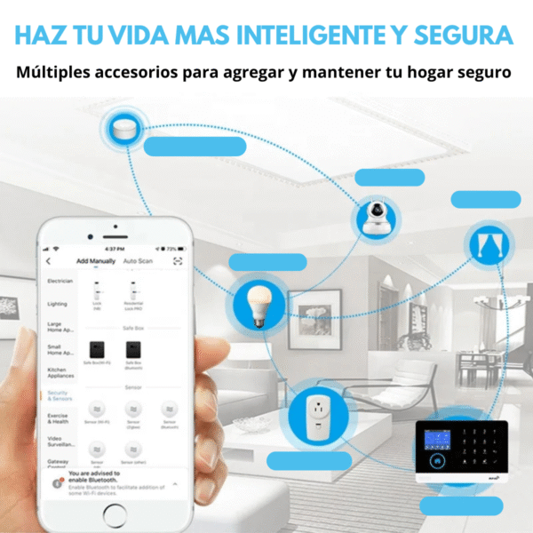 Alarma 401 Casa Negocio Wifi Inalambrica Kit 6 Sensores - Imagen 5