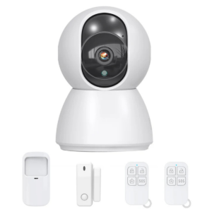 Kit Camara Con Alarma Sensor Apertura Control App Smart Life