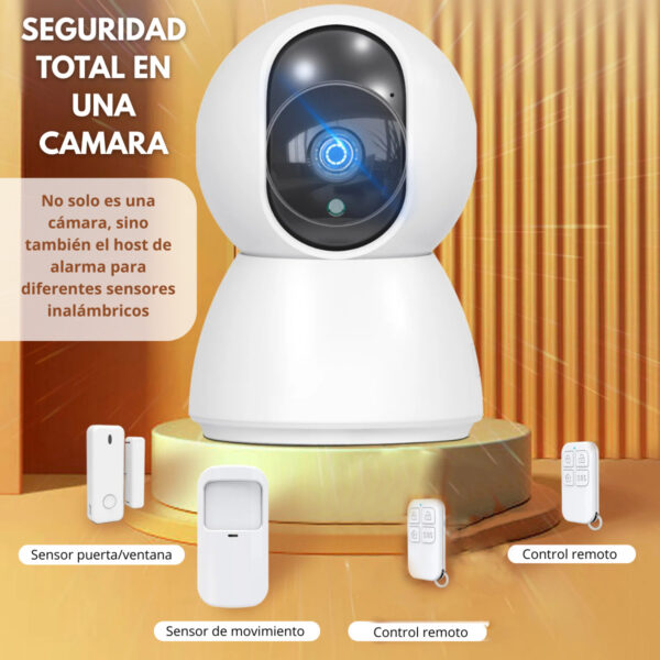 Kit Camara Con Alarma Sensor Apertura Control App Smart Life - Imagen 8