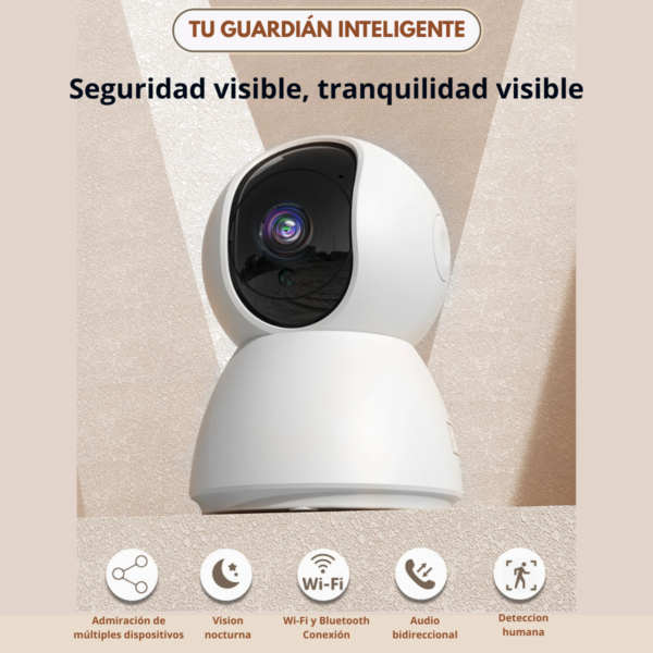 Kit Camara Con Alarma Sensor Apertura Control App Smart Life - Imagen 4