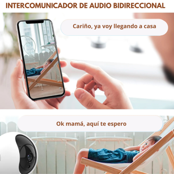 Kit Camara Con Alarma Sensor Apertura Control App Smart Life - Imagen 3