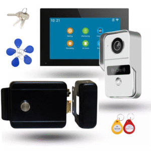 Timbre Video Portero Monitor Ip Touch 10 Pulgadas Chapa Wifi Izquierda o Derecha