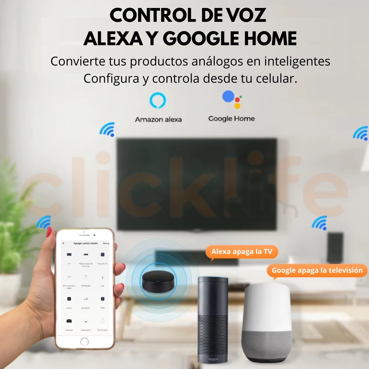 Control Remoto Ir Universal Wifi Temperatura Y Humedad Alexa Y Google - Imagen 4