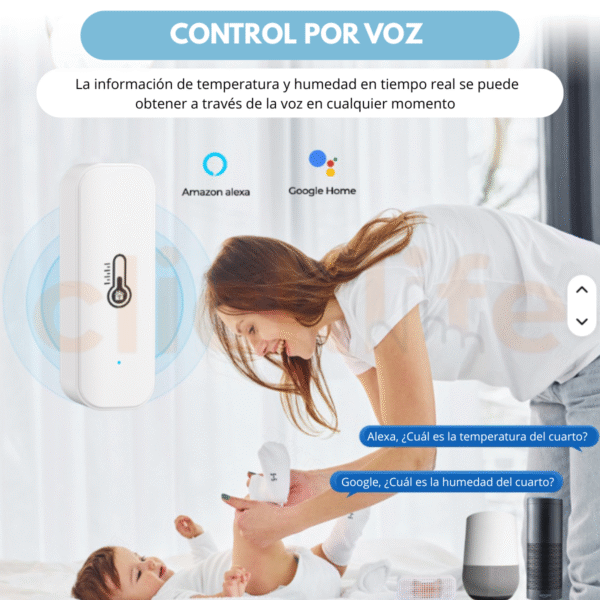Sensores Termostato Temperatura Y Humedad Inteligente Wifi Agregar a favoritos 5.0 Calificación 5.0 de 5. 1 opinión. ( - Imagen 2