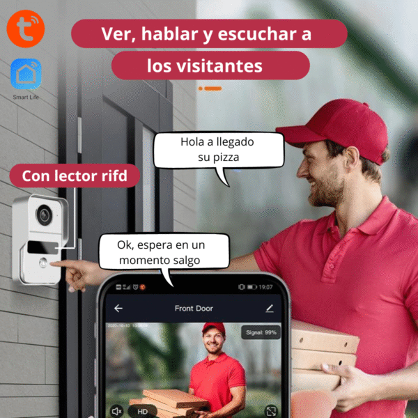 Timbre Video Portero Monitor Ip Touch 10 Pulgadas Chapa Wifi Izquierda o Derecha - Imagen 12