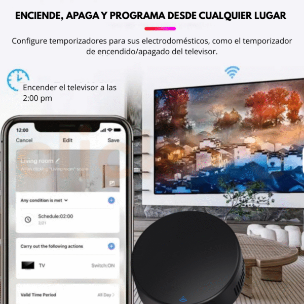 Control Remoto Ir Universal Wifi Temperatura Y Humedad Alexa Y Google - Imagen 5