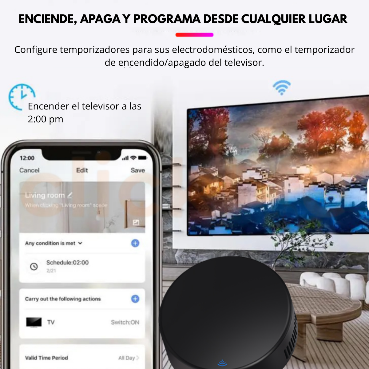 Control Remoto Ir Universal Wifi Temperatura Y Humedad Alexa Y Google - Imagen 5