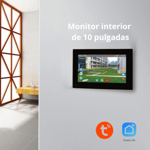 Timbre Video Portero Monitor Ip Touch 10 Pulgadas Chapa Wifi Izquierda o Derecha - Imagen 4