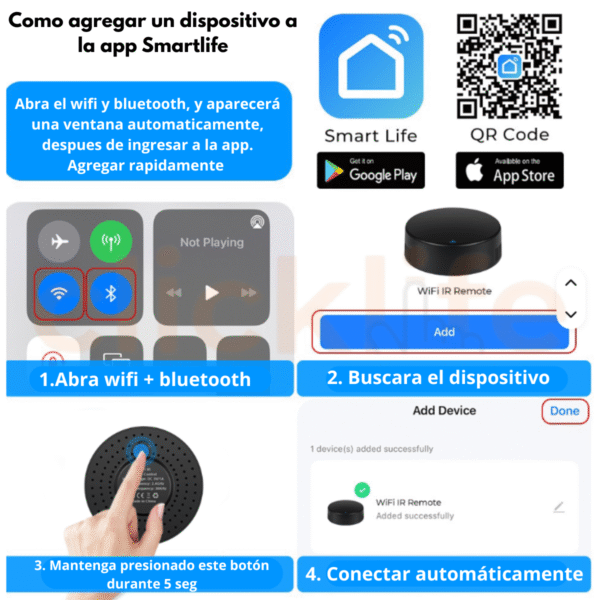 Control Remoto Ir Universal Wifi Temperatura Y Humedad Alexa Y Google - Imagen 8