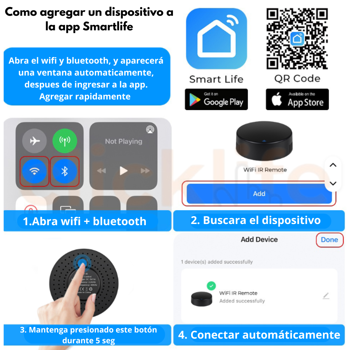 Control Remoto Ir Universal Wifi Temperatura Y Humedad Alexa Y Google - Imagen 8