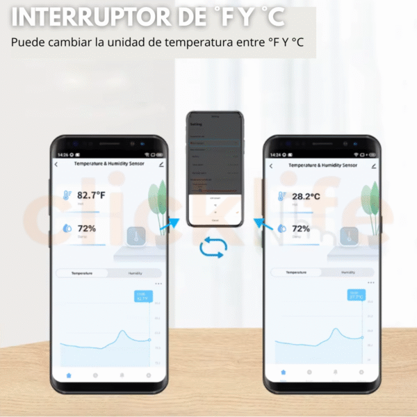 Sensores Termostato Temperatura Y Humedad Inteligente Wifi Agregar a favoritos 5.0 Calificación 5.0 de 5. 1 opinión. ( - Imagen 7