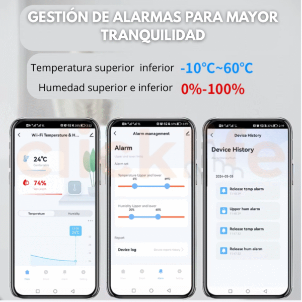 Sensores Termostato Temperatura Y Humedad Inteligente Wifi Agregar a favoritos 5.0 Calificación 5.0 de 5. 1 opinión. ( - Imagen 8
