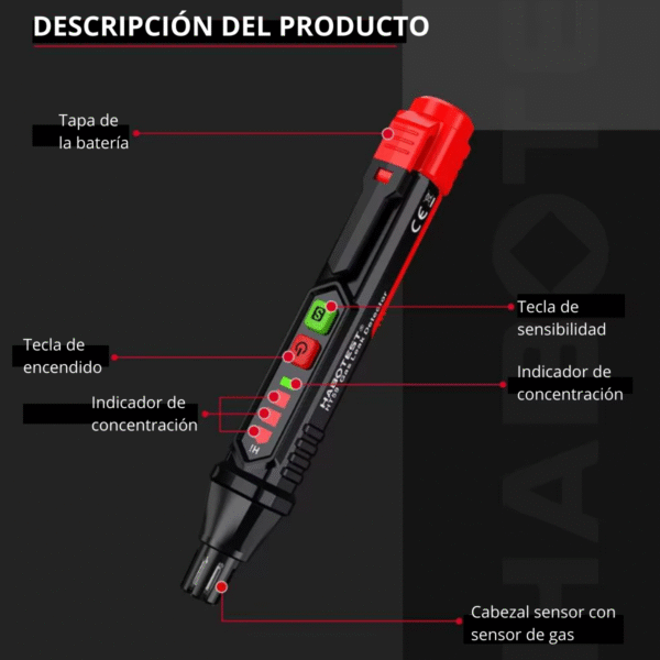 Detector Portátil De Fugas De Gas De Mano Alta Precisión - Imagen 8