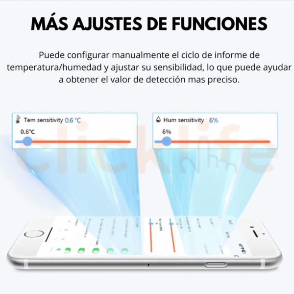 Sensores Termostato Temperatura Y Humedad Inteligente Wifi Agregar a favoritos 5.0 Calificación 5.0 de 5. 1 opinión. ( - Imagen 9