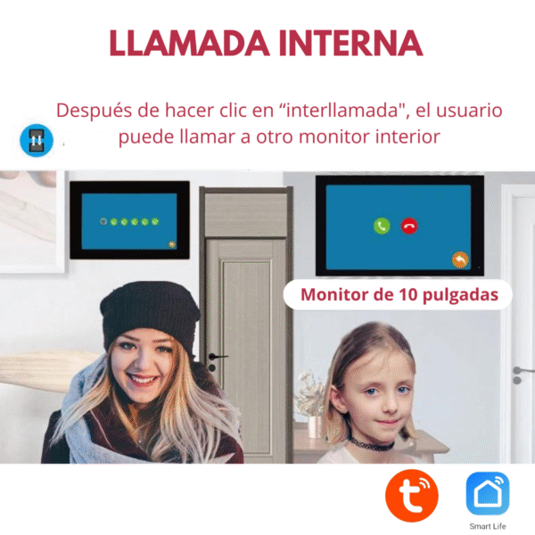 Timbre Video Portero Monitor Ip Touch 10 Pulgadas Chapa Wifi Izquierda o Derecha - Imagen 9