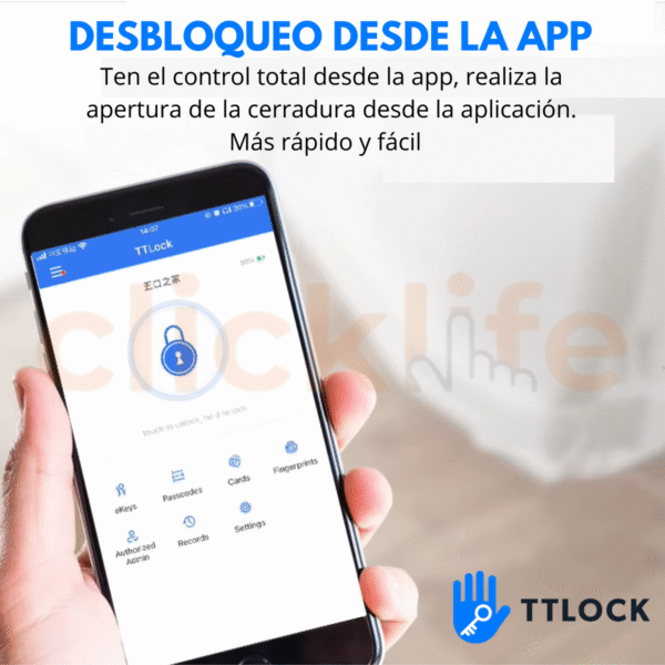 Cerradura Inteligente Ttlock 5 Modos Cerrojo 4 pasadores - Imagen 8