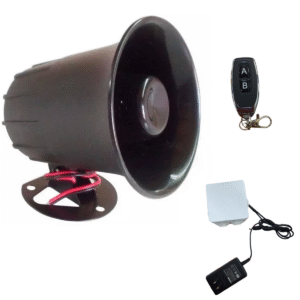 Alarma Sirena Vecinal de 15W Con Control Remoto