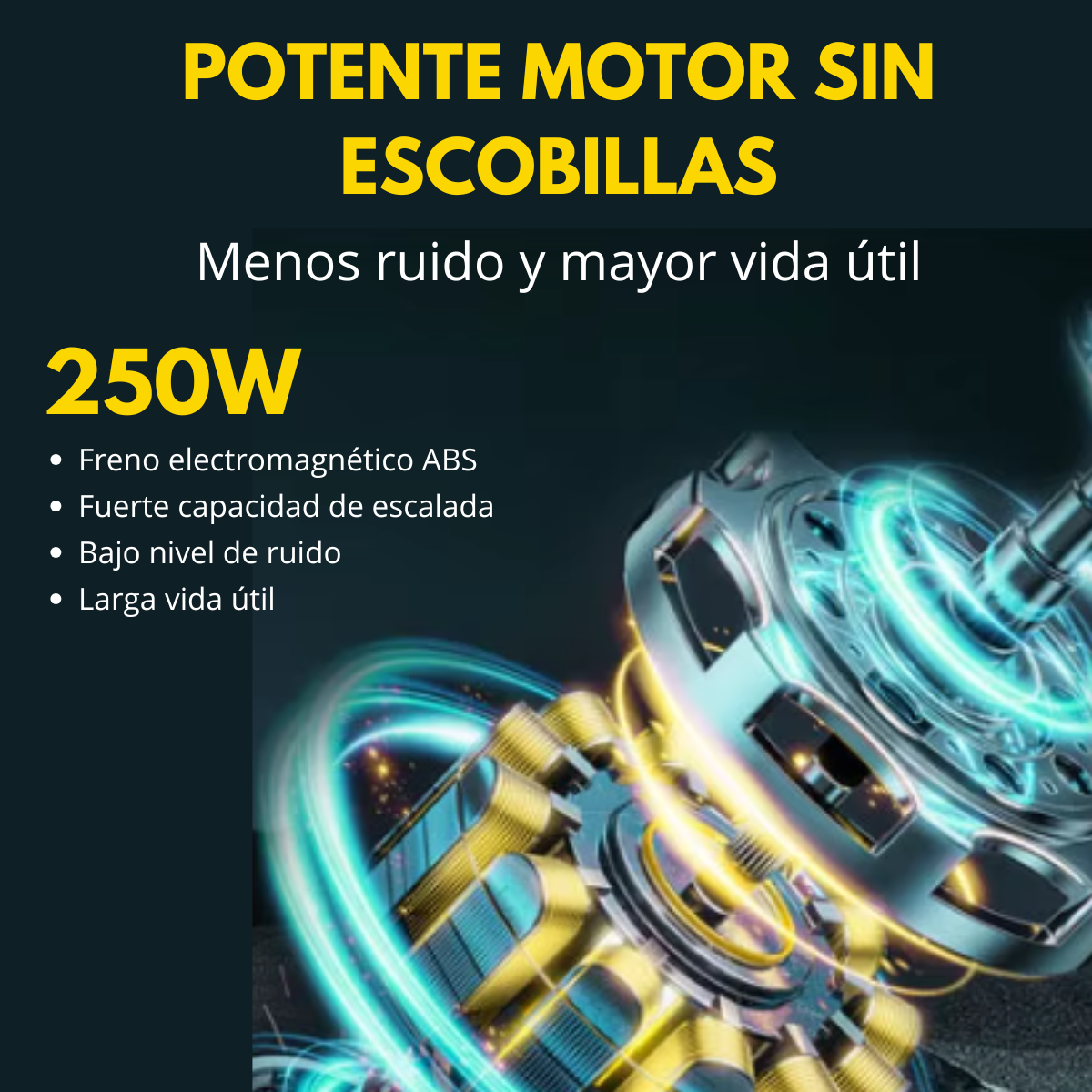 Silla Scooter Plegable Eléctrico Plegable Con Control Remoto Tablero Digital - Imagen 8