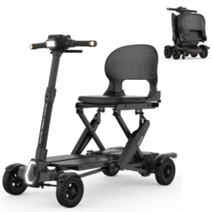 Silla Scooter Plegable Eléctrico Plegable Con Control Remoto Tablero Digital